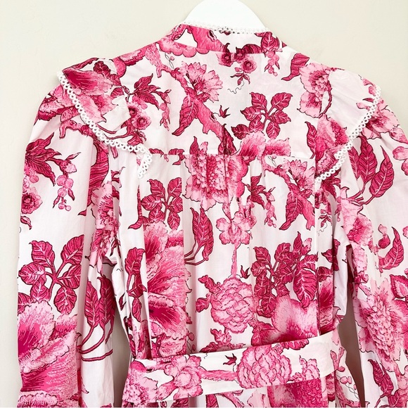 DVF Sandrah ruffled floral-print cotton-poplin mini dress - Picture 12 of 14